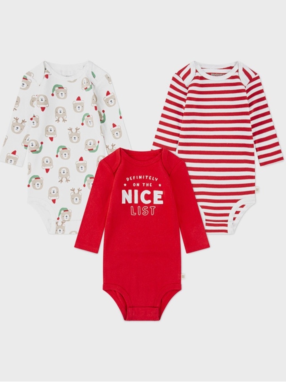 Huggies • NWT Baby Holiday One-Piece Bodysuit 3 pc Set - Christmas